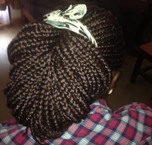 Long braids protective styling